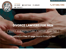 Tablet Screenshot of divorcelawyersformen.com